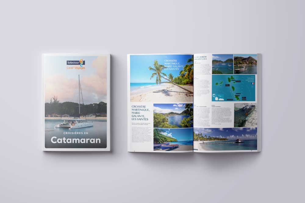 Selectour Carol' Voyages Nous vous ferons aimer le monde brochure croisiere en catamaran